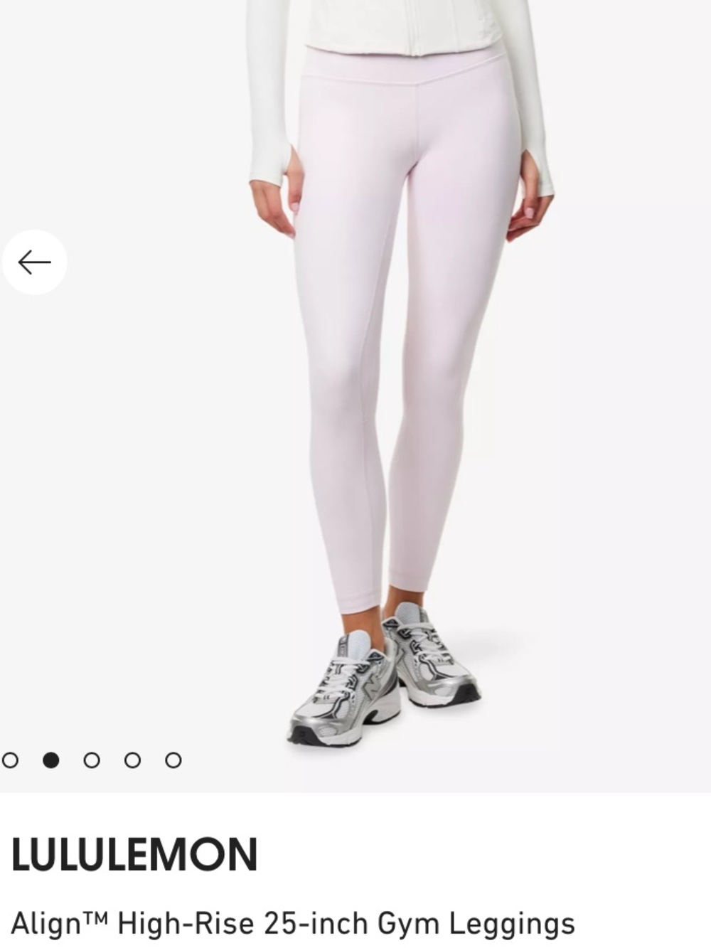 NWT Lululemon 25 in Align Leggings in Blissful Pink (US Size 6)